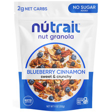 NuTrail Nut Granola Cereal, Blueberry Cinnamon, No Sugar Added, Keto, Gluten Fre