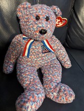 Ty Large Plush Beanie Buddy - USA the Bear 13.5 Inch Stuffed Animal Toy