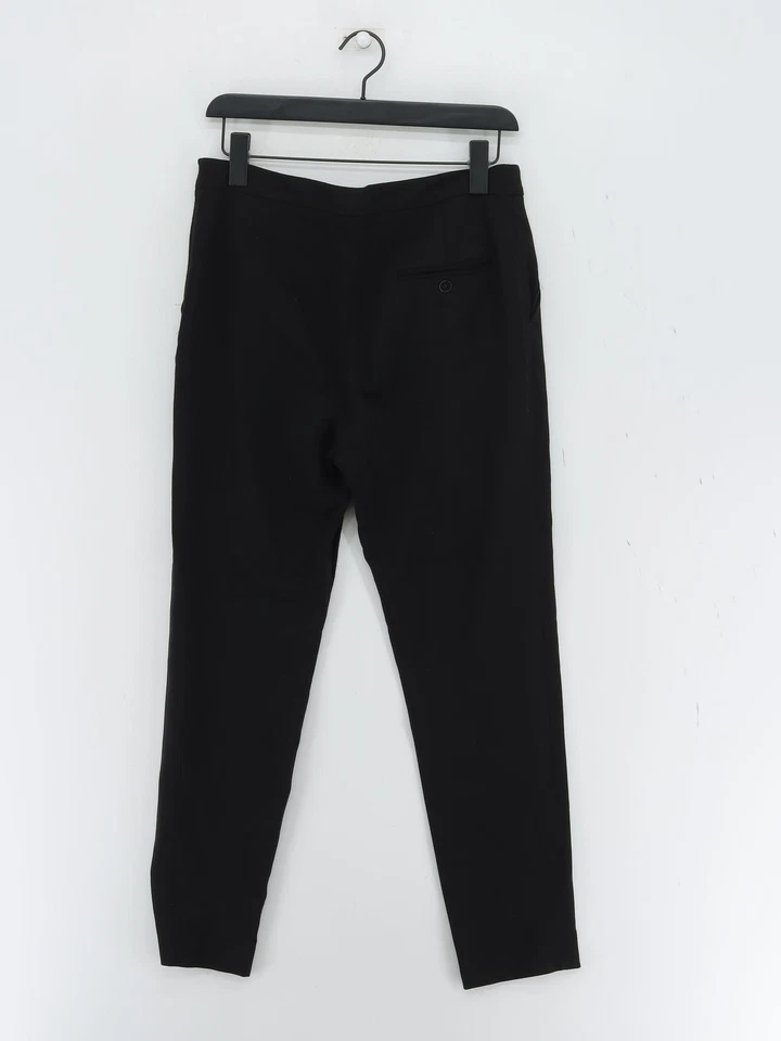 Jigsaw Women's Trousers UK 12 Black Polyester with Other Skinny Sweatpants - Image 2 of 4