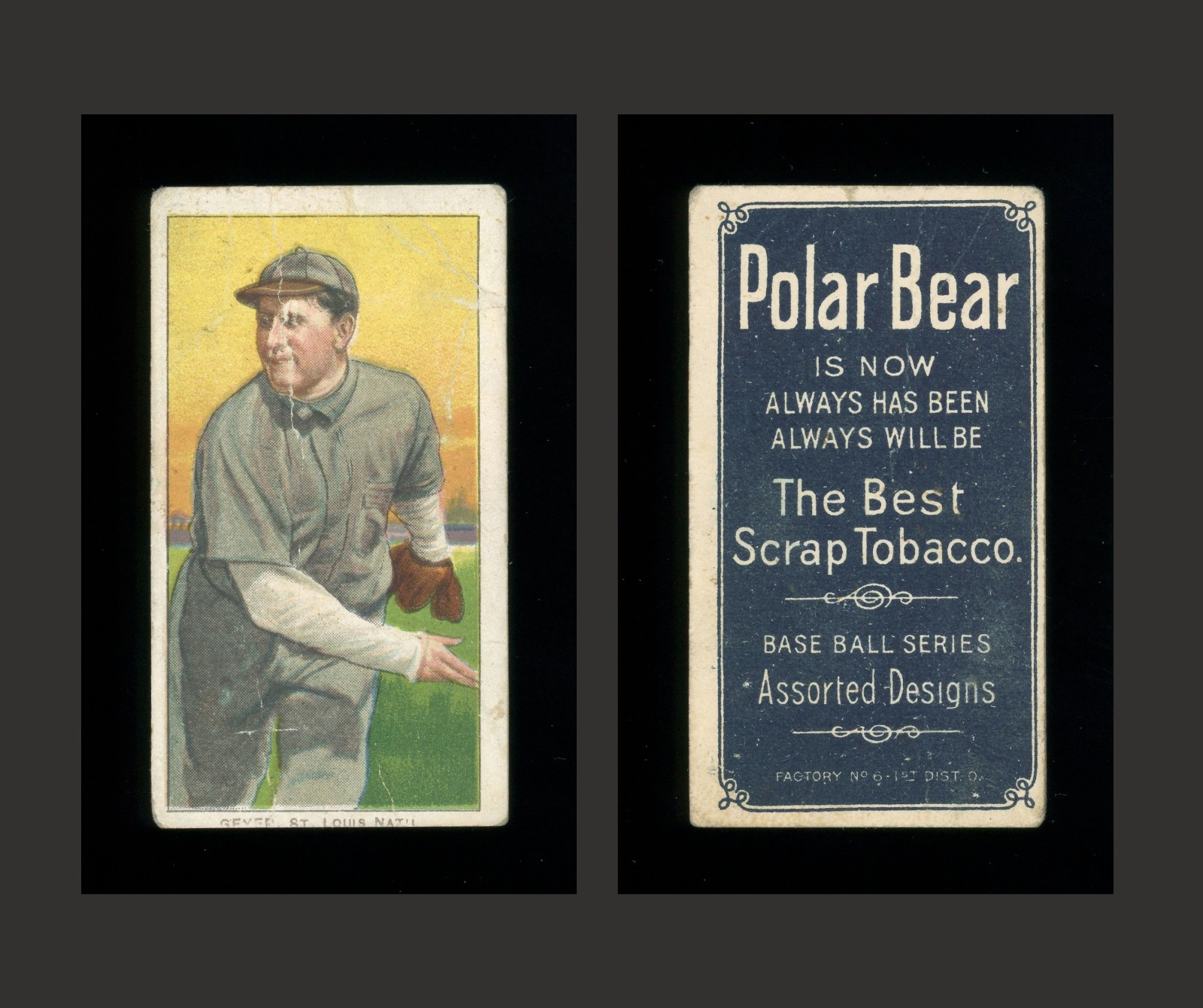1909-11 T206 - RUBE GEYER - POLAR BEAR