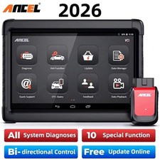 ANCEL X6 Car 10.1" Tablet Diagnostic Tool Bidirectional All Systems OBD2 Scanner