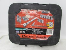 Nice Clean USA Made Craftsman 17 Pc. 1/2" Drive Ratchet Socket Set 34870