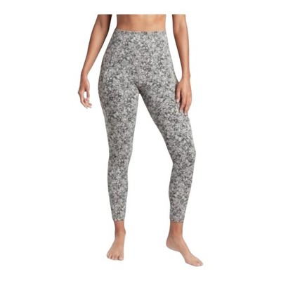 Athleta Salutation Stash Pocket II Textured 7/8 Tight Moonflower Black 1X