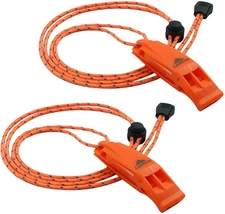 Emergency Whistles with Lanyard Safety Whistle Survival Shrill Loud Blast for Ka