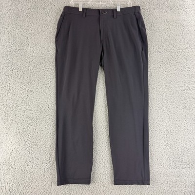 Public Rec Pants Mens 34x28 Black Straight Leg Stretch Casual 5 Pocket Golf