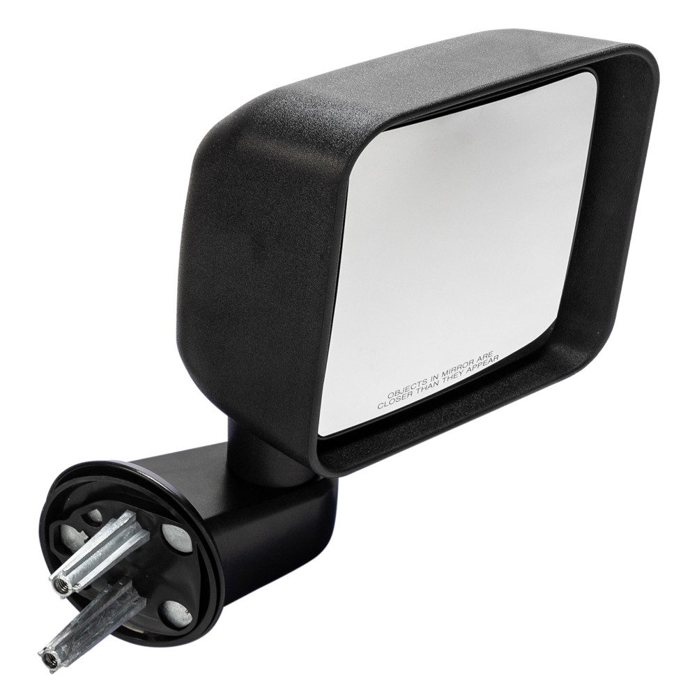 Manual Mirrors Black Left Right Side Pair For 2007-2017 Jeep Wrangler thumbnail 12