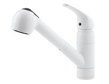 Pfister G133-10 White Pfirst Pullout Spray Kitchen Faucet