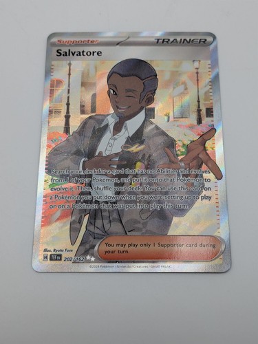 Salvatore 202/162 Ultra Rare Temporal Forces Pokemon Holo Near Mint