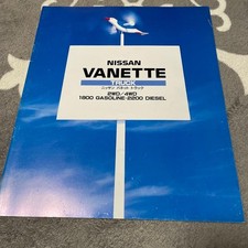Nissan Vanette Truck Catalog 1996 20 Pages Manual Used Good Condition