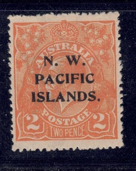 New Guinea - NWPI 1918-23 2d.  Orange KGV Mint Hinged