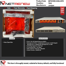 Juniper QFX5100-24Q-AFO Switch 24 Port 40G QSFP NOB