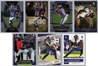 Rashod Bateman Lot (7) Different Rookie RC Select Prestige Score Chronicles NFL