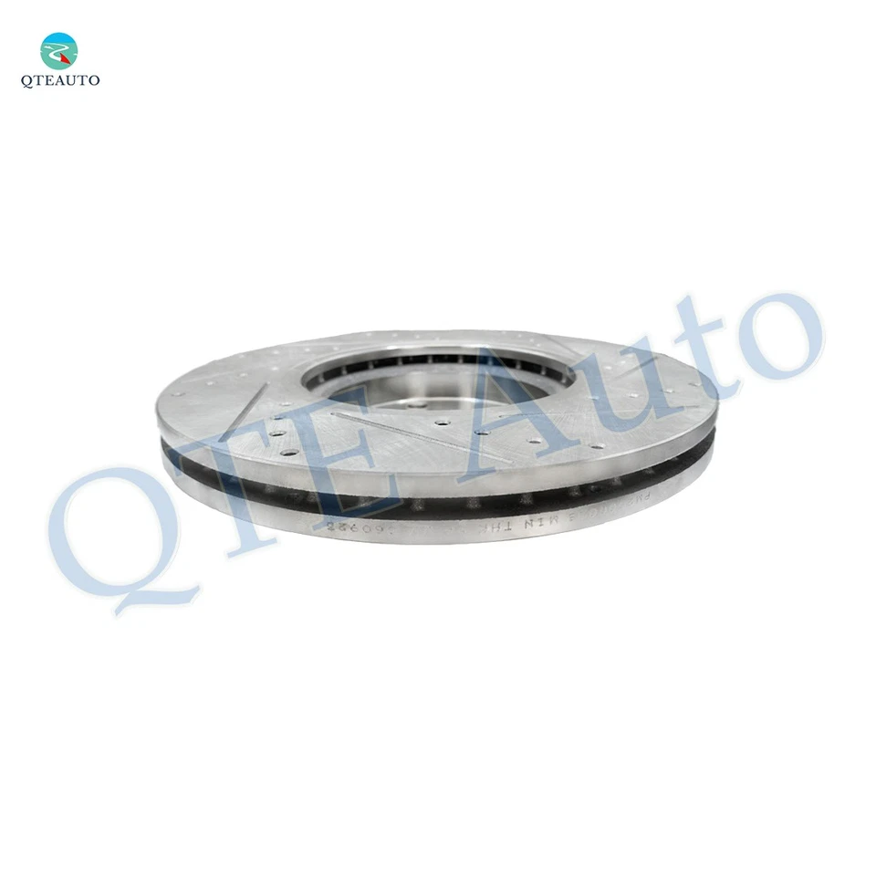 Front 320mm Drilled Slotted Disc Brake Rotors For 2011-2013 Infiniti M56 - Image 3 of 4