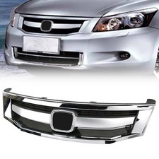 Chrome Radiator Bumper Grille Front Upper Grill For 2008 2009 2010 Honda Accord