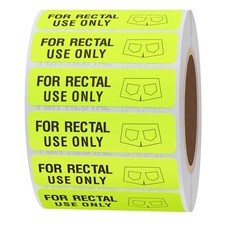 500 Pcs Rectal Use Only Stickers Waterproof Permanent Adhesive Labels
