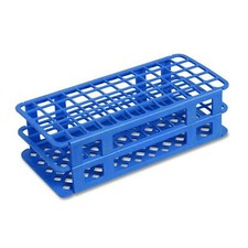 Test Tube Rack, Plastic, 16mm, 60 Holes, Blue, Karter Sci 207L1 (Pack 50)