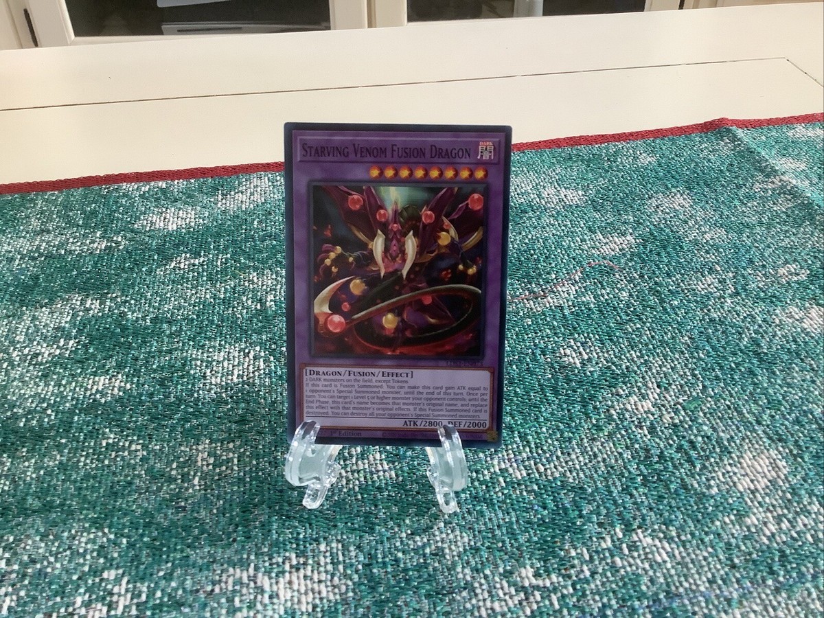 Yu-Gi-Oh! Starving Venom Fusion Dragon - LED5-EN052 Rare 1st Edition - Legendary Duelists: Immortal Destiny Card - View #4