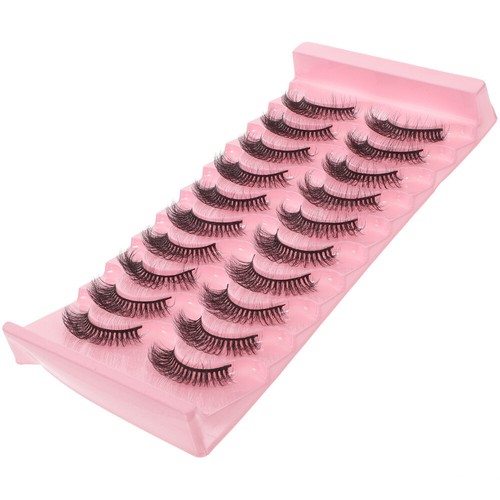 10 Pairs Thick False Eyelashes for Everyday Makeup Faux Girl Miss - 第 7/12 張圖片