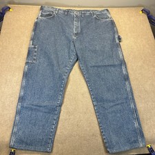 Bulwark FR Carpenter Jeans Men's 46x33 Blue Flame Resistant 100 Cotton