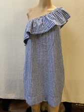 Madewell One Shoulder Blue  Dress Size Small.