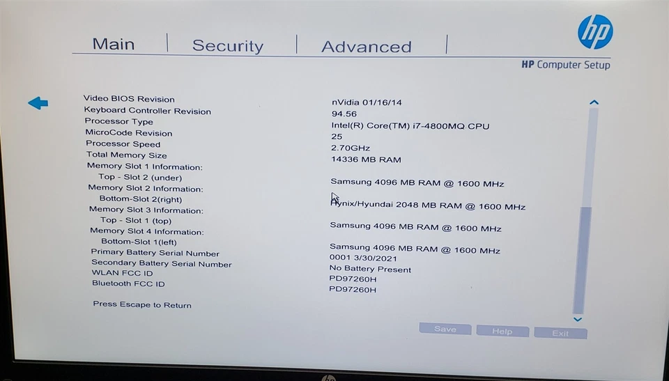 HP ZBook 17 G2 17.3" Core i7-4800MQ 2.70GHz 14GB 1TB HDD Windows 10 Pro Laptop - Image 2 of 4