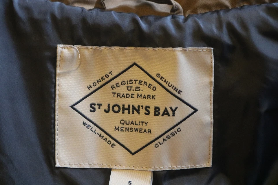 St. John’s Bay Men’s Brown Zip / Buttons Vest Size S Small  - Image 4 of 4