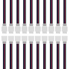 10 Pairs 4pin JST SM 15cm 22AWG Wire Cable Male/Female Connector Plug for 4pi...
