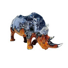 Wood & Resin Sculpture Rhino, Resin Art, Sculpture Art, Birthday gift, Gift