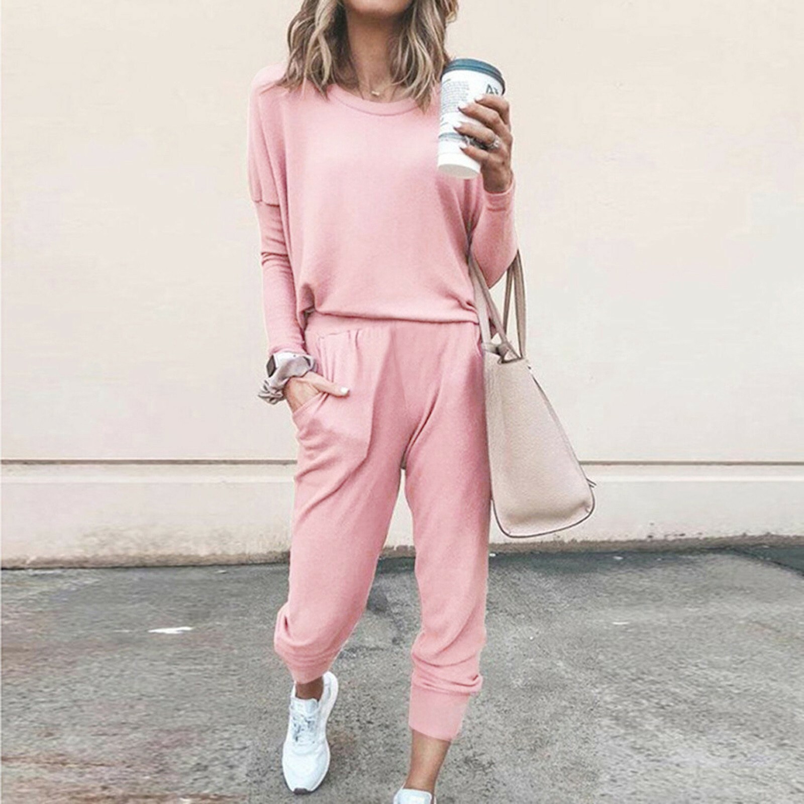 Women Tracksuits Set (2PCS) Top+Pants Lounge Wear Ladies Hoodies Loungewear Suit eBay