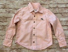 Tommy Bahama Pink Gingham Button Shirt Boys XS 4