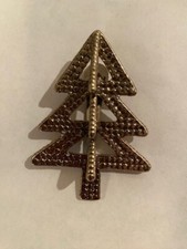 Vintage John Hardy Signed Scarf Clip Hair Clip  Christmas Tree Silver tone