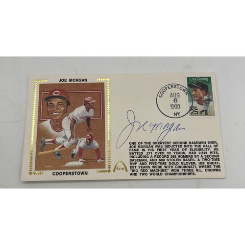 Joe Morgan Signed Cache Cooperstown August 6 1990 JSA COA Autographed - Picture 2 of 7