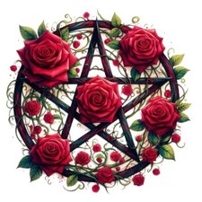 3X Gothic Pentagram Sticker