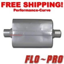 2 Chamber Performance Exhaust Street Muffler FLO-PRO Super V 2.25" C/C - V42440