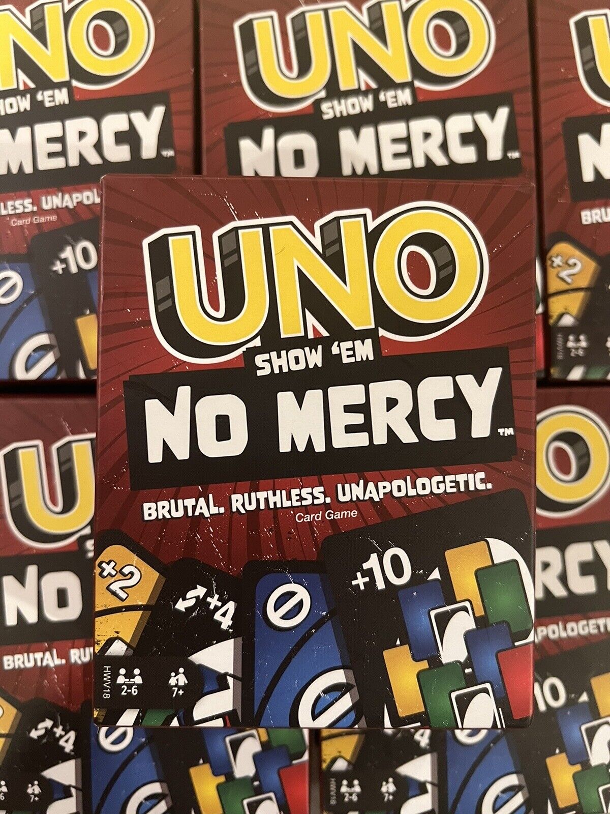 UNO Show Em NO MERCY Card Game SEALED! BRAND NEW! IN HAND! 194735220809