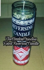 Fixed reversal Candle Reverse Hex Jink Black Magic Voodoo Hoodoo Wicca Pagan 