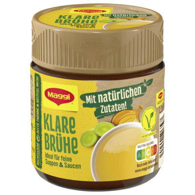 Maggi Klare Brühe ideal für Suppen und Soßen ergibt 7 Liter 101g