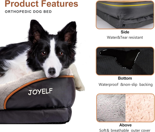 Letto per Cani in Memory Foam Ortopedico E Divano Con Rivestimento Rimovibile E - Foto 3 di 12