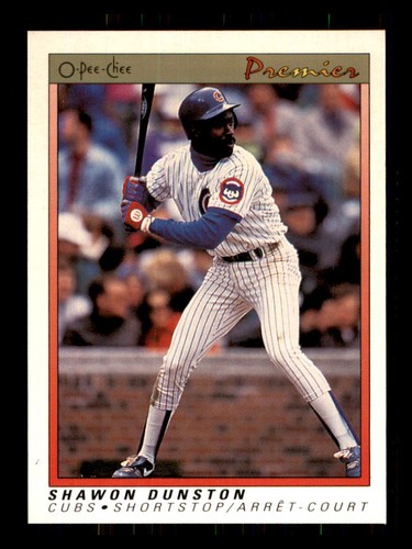 1992  Baseball O-Pee-Chee Shawon Dunston Chicago Cubs #37 1 - Picture 1 of 2