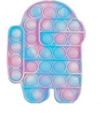 Large Pop Fidgets Toy Pack 2 Pieces , Including Among Us Imposter - New 