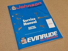 Johnson Evinrude Electric Trollers Service Manual 1989 507869 Outboards Used