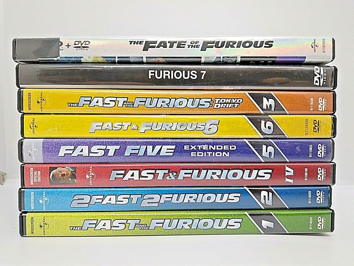 The Fast And The Furious (In Chronological Order) DVD Bundle -1 2