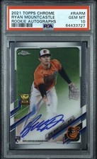 2021 Topps Chrome Ryan Mountcastle AUTO PSA 10 GEM MINT