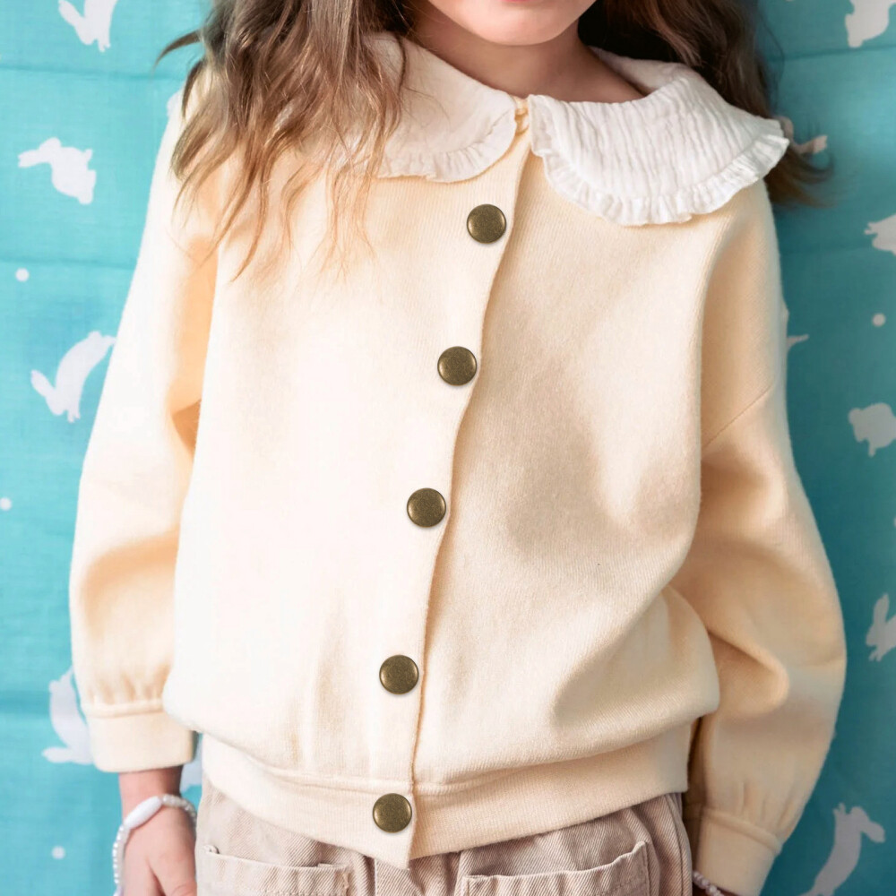 30 Sets Snap Fasteners Kit Button Snaps Fasteners with Punch and Setting Tools