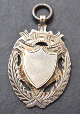 Серебро Hallmarked Silver Watch Fob ~