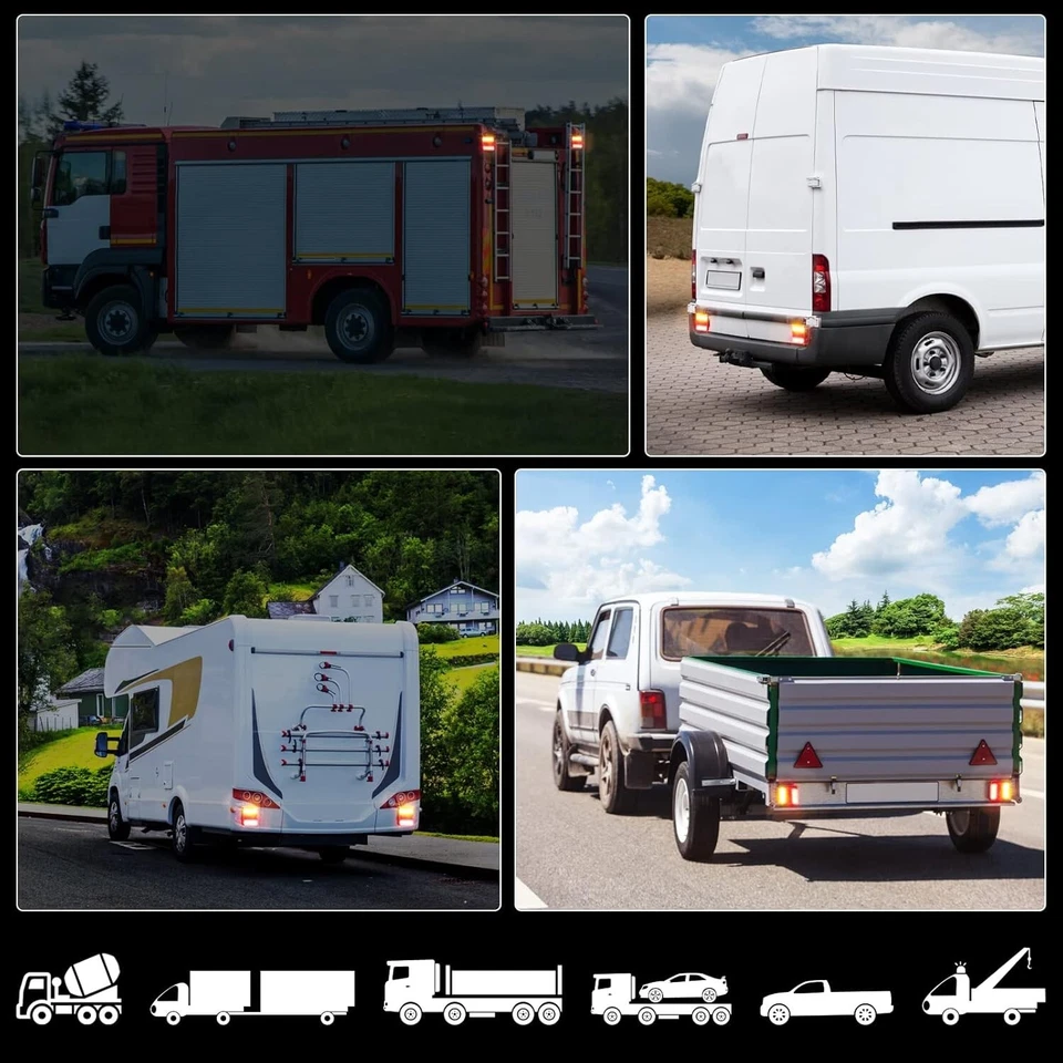 feu remorque sans fil, LED fixation magnétique - Photo 3/4