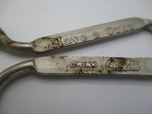 Coca-Cola 1960s Wire Bottle Opener Embossed Logo Have a Coke Vintage Steel - Picture 8 of 8