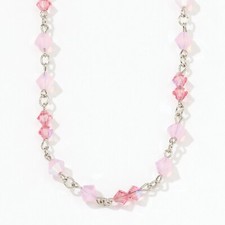 NEW Touchstone Crystal Great Minds Necklace Pink, Birthday, Anniversary, Cruise