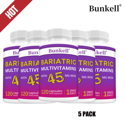 (5 pack）Bariatric Multivitamin | Capsule | 45mg |120 Count