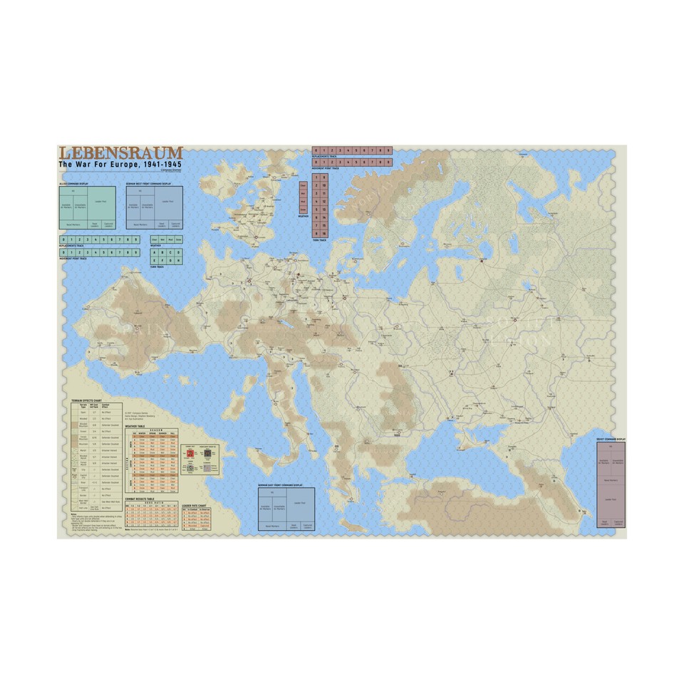 Compass Games World War II Lebensraum! The War for Europe 19411945 NM